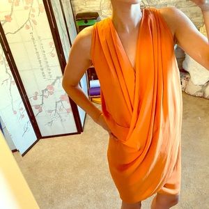 Orange toga dress